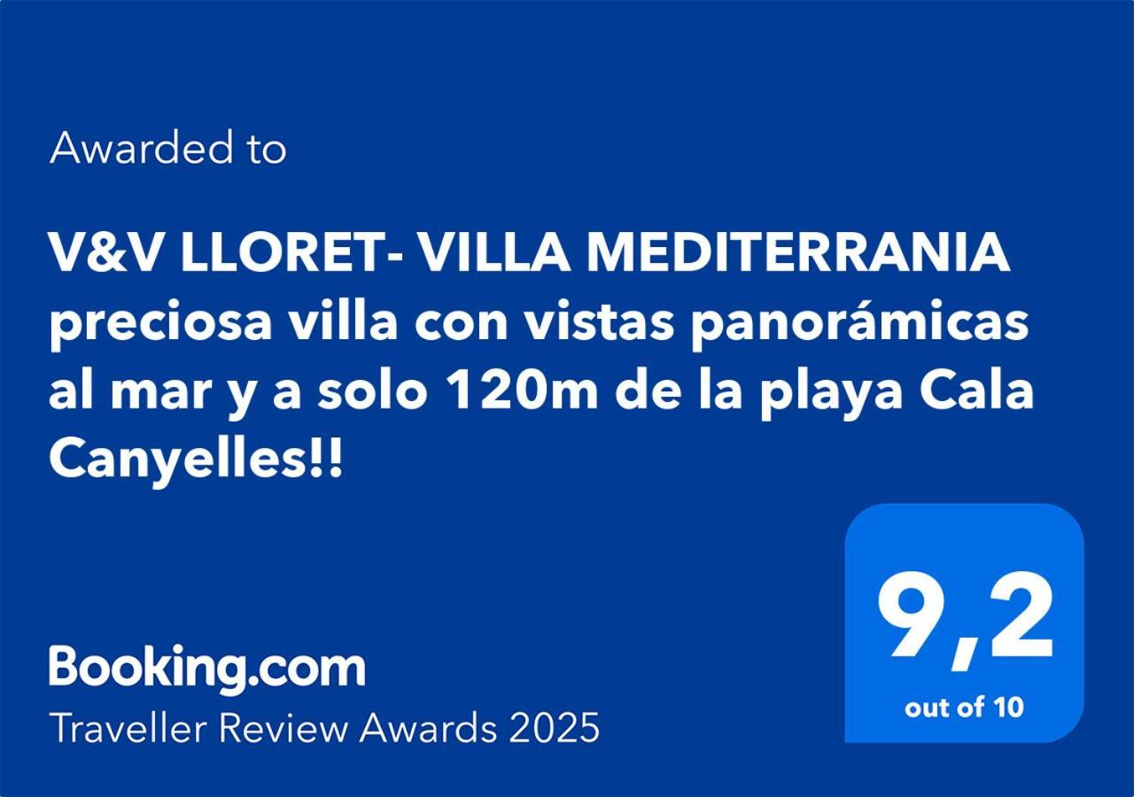 V&V Lloret- Villa Mediterrania, Vistas Panoramicas Al Mar 滨海略雷特 外观 照片